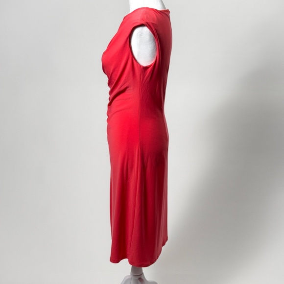 🌺👗 Dressbarn Coral Pink Midi Dress – Size Small – Retail: $50 🌸✨ - Picture 3 of 14